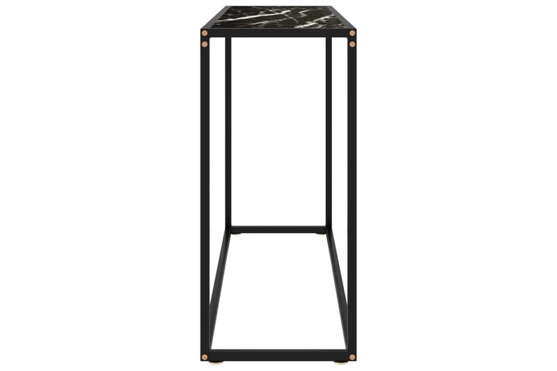 konsolbord 100x35x75 cm hærdet glas sort - Sort - Møbler - Borde - Aflastningsbord - Konsolbord & sidebord