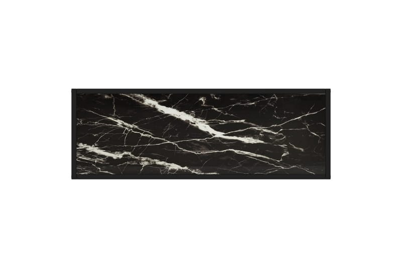 konsolbord 100x35x75 cm hærdet glas sort - Sort - Møbler - Borde - Aflastningsbord - Konsolbord & sidebord