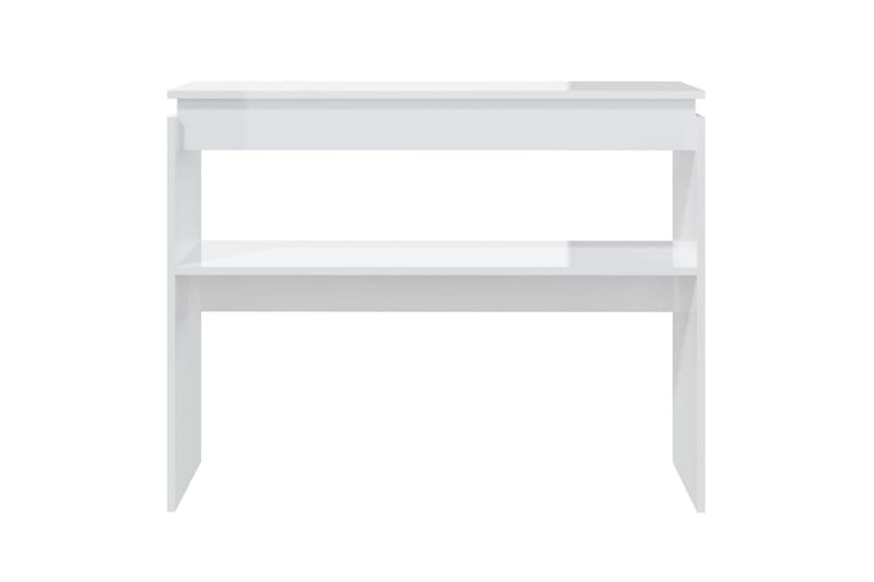 konsolbord 102x30x80 cm spånplade hvid højglans - Hvid - Møbler - Borde - Aflastningsbord - Konsolbord & sidebord