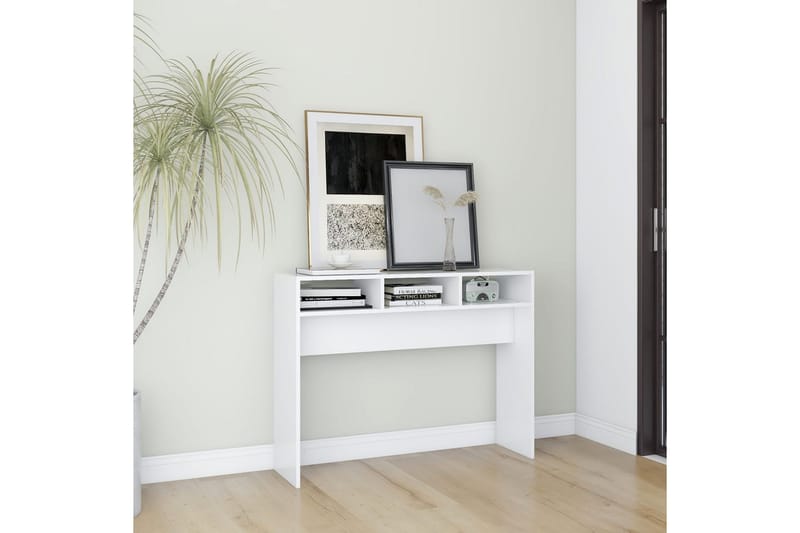 konsolbord 105x30x80 cm spånplade hvid - Hvid - Møbler - Borde - Aflastningsbord - Konsolbord & sidebord