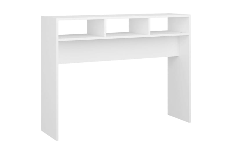 konsolbord 105x30x80 cm spånplade hvid - Hvid - Entrébord - Konsolbord & sidebord