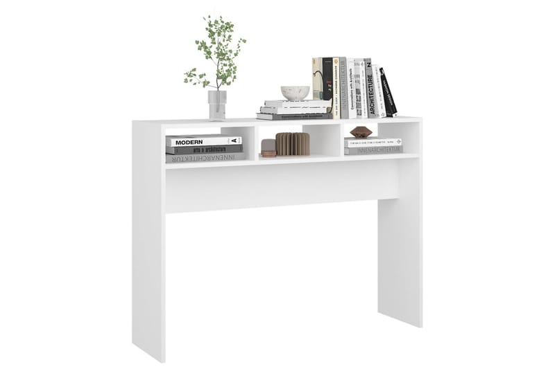 konsolbord 105x30x80 cm spånplade hvid - Hvid - Møbler - Borde - Aflastningsbord - Konsolbord & sidebord