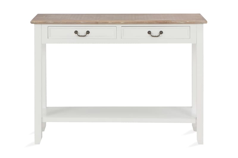 Konsolbord 110 X 35 X 80 Cm Træ Hvid - Hvid - Møbler - Borde - Aflastningsbord - Konsolbord & sidebord