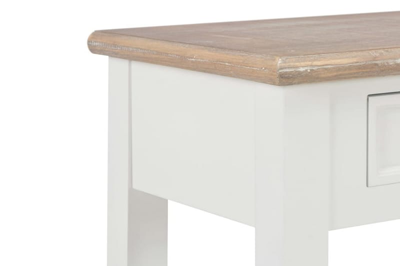 Konsolbord 110 X 35 X 80 Cm Træ Hvid - Hvid - Møbler - Borde - Aflastningsbord - Konsolbord & sidebord