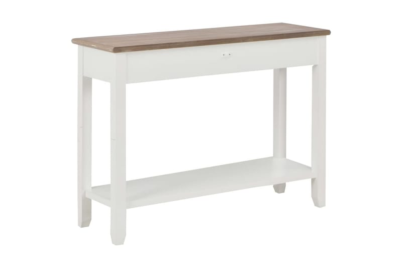Konsolbord 110 X 35 X 80 Cm Træ Hvid - Hvid - Møbler - Borde - Aflastningsbord - Konsolbord & sidebord