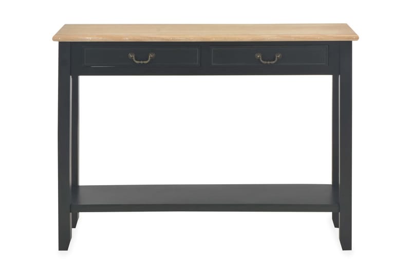 Konsolbord 110 X 35 X 80 Cm Træ Sort - Sort - Møbler - Borde - Aflastningsbord - Konsolbord & sidebord
