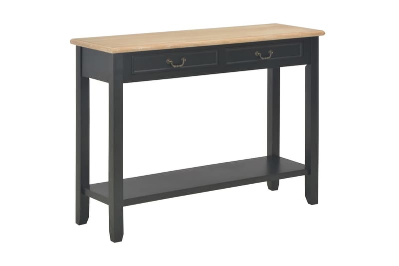 Konsolbord 110 X 35 X 80 Cm Træ Sort - Sort - Møbler - Borde - Aflastningsbord - Konsolbord & sidebord
