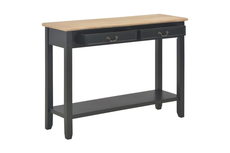 Konsolbord 110 X 35 X 80 Cm Træ Sort - Sort - Møbler - Borde - Aflastningsbord - Konsolbord & sidebord