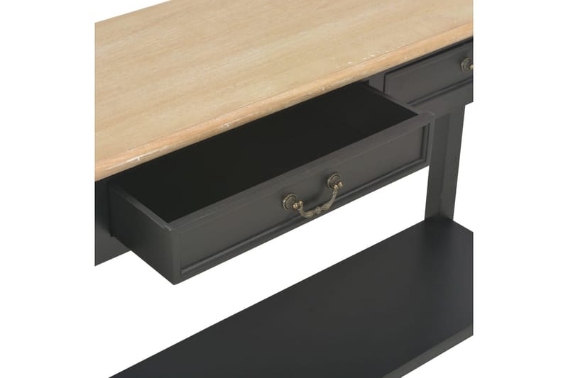 Konsolbord 110 X 35 X 80 Cm Træ Sort - Sort - Møbler - Borde - Aflastningsbord - Konsolbord & sidebord