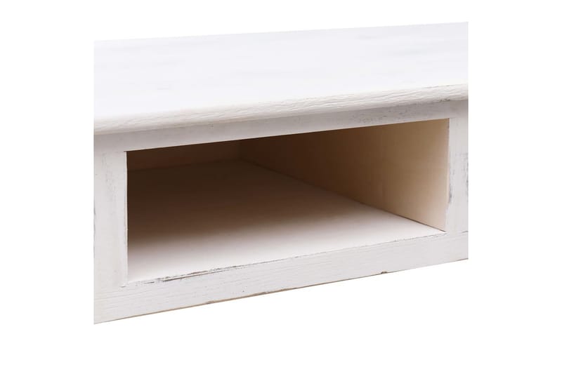 konsolbord 110 x 45 x 76 cm træ antik hvid - Entrébord - Konsolbord & sidebord