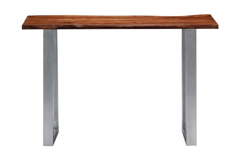 Konsolbord 115 X 35 X 76 Cm Massivt Akacietræ Og Jern - Brun - Møbler - Borde - Aflastningsbord - Konsolbord & sidebord