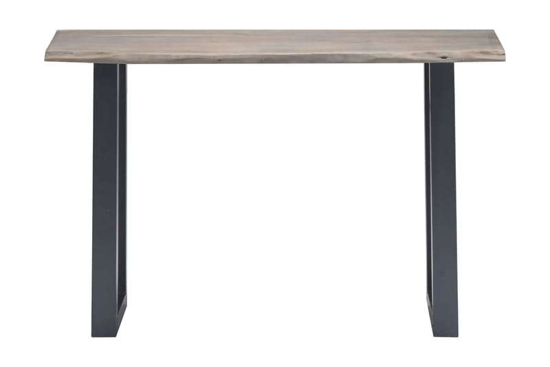 Konsolbord 115 X 35 X 76 Cm Massivt Akacietræ Og Jern Grå - Grå - Møbler - Borde - Aflastningsbord - Konsolbord & sidebord
