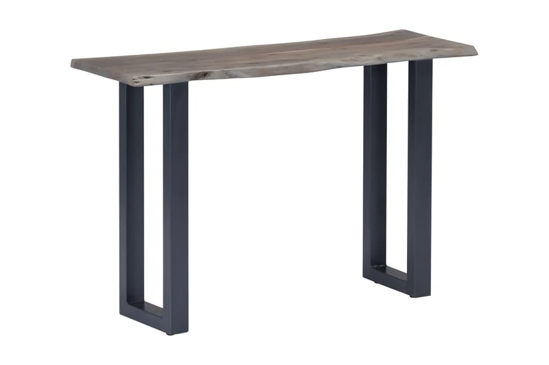 Konsolbord 115 X 35 X 76 Cm Massivt Akacietræ Og Jern Grå - Grå - Møbler - Borde - Aflastningsbord - Konsolbord & sidebord