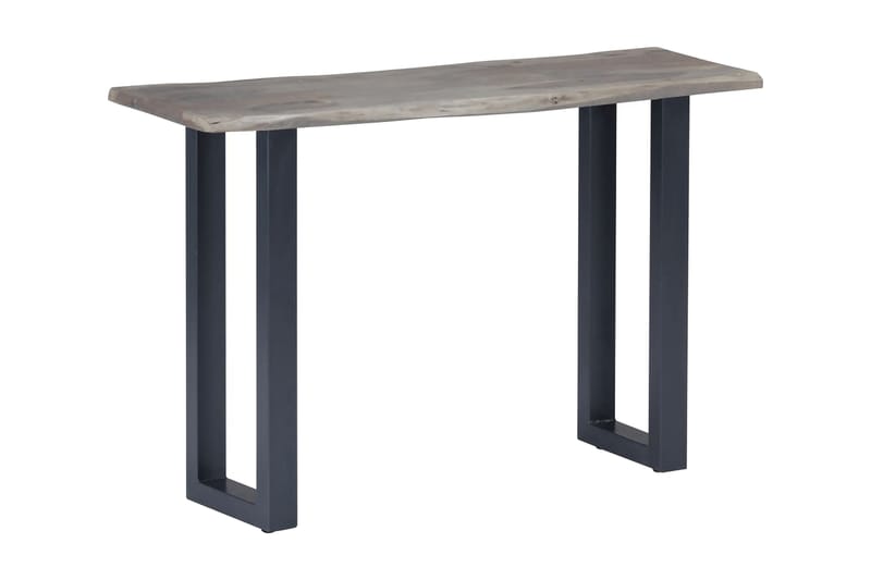 Konsolbord 115 X 35 X 76 Cm Massivt Akacietræ Og Jern Grå - Grå - Møbler - Borde - Aflastningsbord - Konsolbord & sidebord