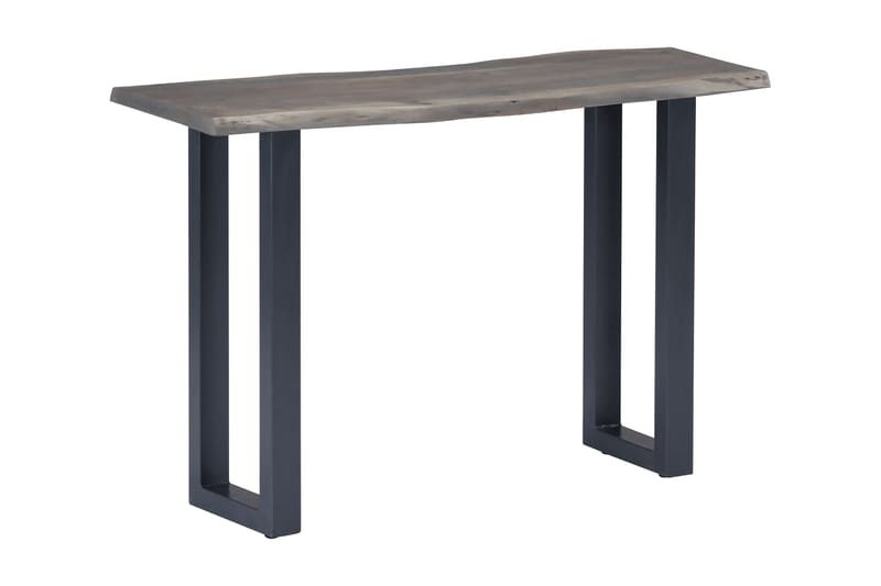Konsolbord 115 X 35 X 76 Cm Massivt Akacietræ Og Jern Grå - Grå - Møbler - Borde - Aflastningsbord - Konsolbord & sidebord