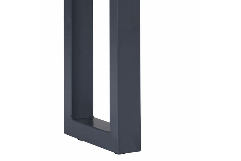 Konsolbord 115 X 35 X 76 Cm Massivt Akacietræ Og Jern Grå - Grå - Møbler - Borde - Aflastningsbord - Konsolbord & sidebord