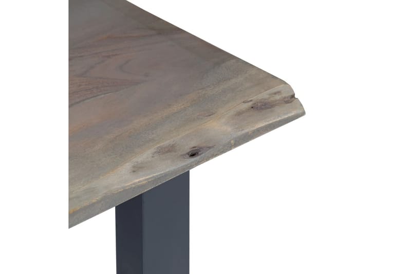 Konsolbord 115 X 35 X 76 Cm Massivt Akacietræ Og Jern Grå - Grå - Møbler - Borde - Aflastningsbord - Konsolbord & sidebord