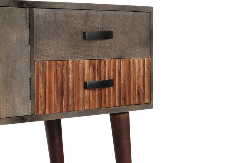 Konsolbord 120 X 35 X 75 Cm Massivt Ru Mangotræ Grå - Grå - Møbler - Borde - Aflastningsbord - Konsolbord & sidebord