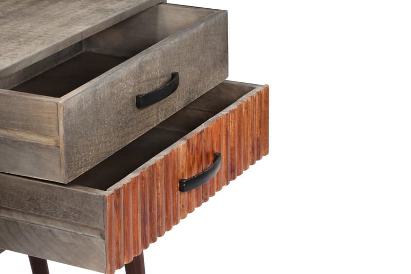 Konsolbord 120 X 35 X 75 Cm Massivt Ru Mangotræ Grå - Grå - Møbler - Borde - Aflastningsbord - Konsolbord & sidebord