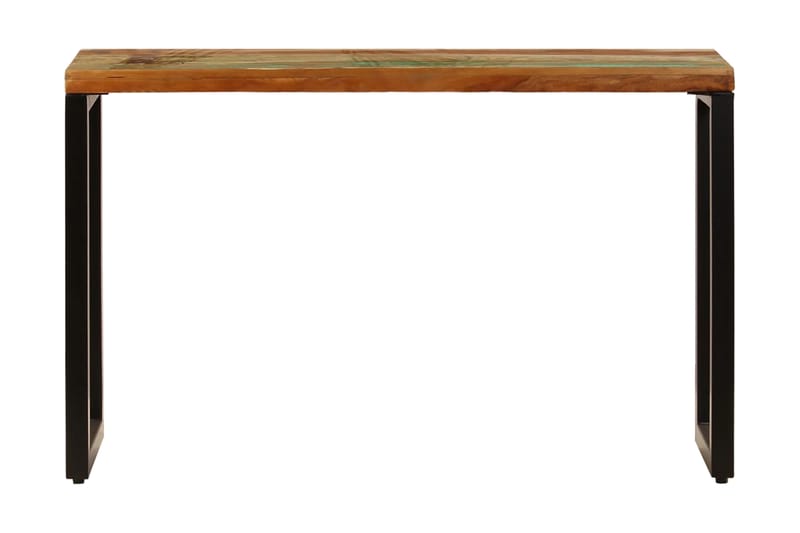 Konsolbord 120 X 35 X 76 Cm Massivt Genanvendt Træ Og Stål - Brun - Møbler - Borde - Aflastningsbord - Konsolbord & sidebord