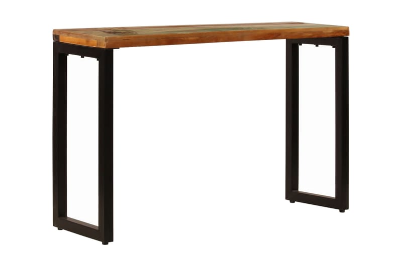 Konsolbord 120 X 35 X 76 Cm Massivt Genanvendt Træ Og Stål - Brun - Møbler - Borde - Aflastningsbord - Konsolbord & sidebord
