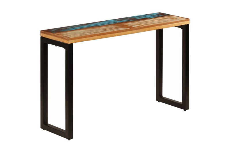 Konsolbord 120 X 35 X 76 Cm Massivt Genanvendt Træ Og Stål - Brun - Møbler - Borde - Aflastningsbord - Konsolbord & sidebord