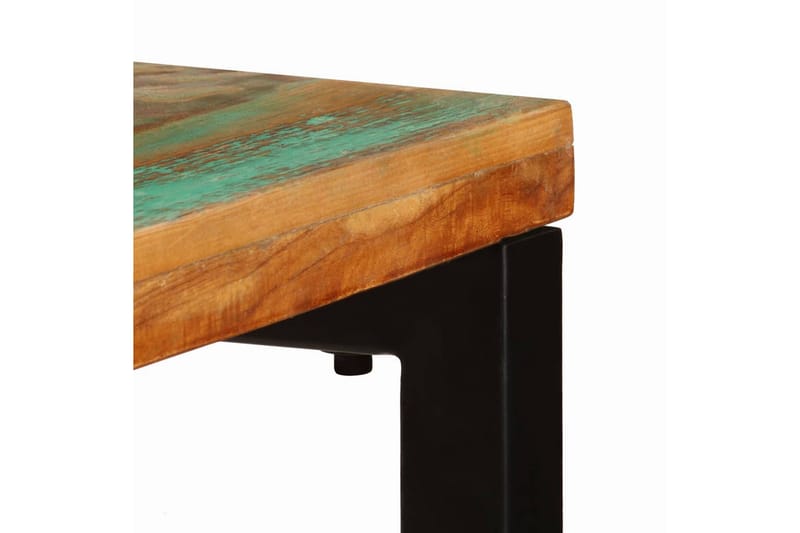 Konsolbord 120 X 35 X 76 Cm Massivt Genanvendt Træ Og Stål - Brun - Møbler - Borde - Aflastningsbord - Konsolbord & sidebord