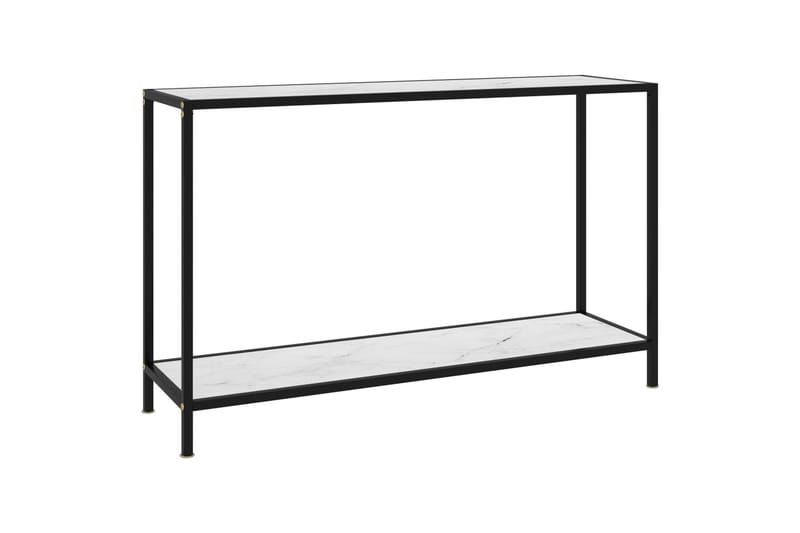 Konsolbord 120x35x75 cm hærdet glas hvid - Hvid - Møbler - Borde - Aflastningsbord - Konsolbord & sidebord