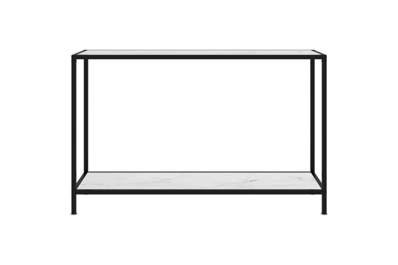 Konsolbord 120x35x75 cm hærdet glas hvid - Hvid - Møbler - Borde - Aflastningsbord - Konsolbord & sidebord