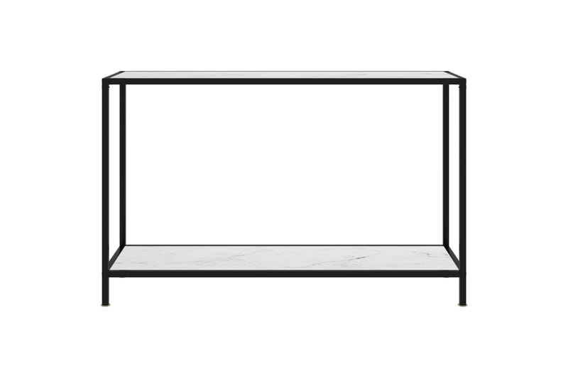 Konsolbord 120x35x75 cm hærdet glas hvid - Hvid - Konsolbord & sidebord - Entrébord