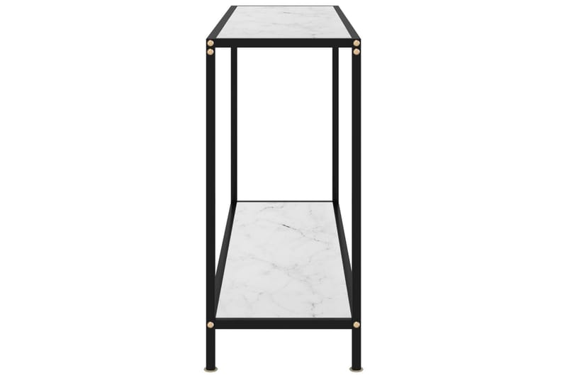 Konsolbord 120x35x75 cm hærdet glas hvid - Hvid - Møbler - Borde - Aflastningsbord - Konsolbord & sidebord