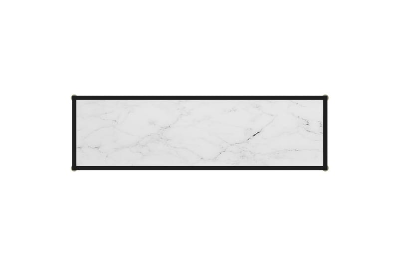 Konsolbord 120x35x75 cm hærdet glas hvid - Hvid - Møbler - Borde - Aflastningsbord - Konsolbord & sidebord