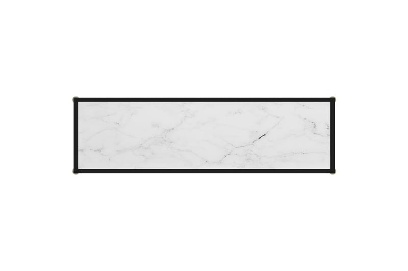 Konsolbord 120x35x75 cm hærdet glas hvid - Hvid - Konsolbord & sidebord - Entrébord