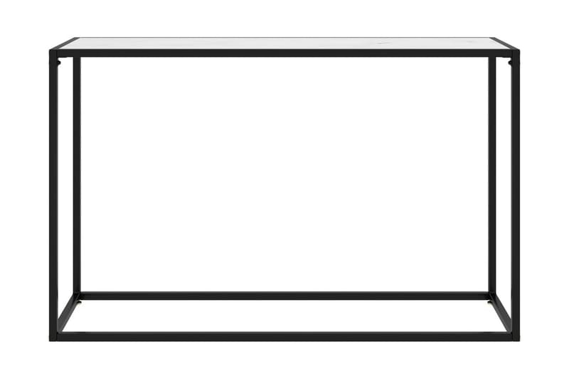 konsolbord 120x35x75 cm hærdet glas hvid - Hvid - Møbler - Borde - Aflastningsbord - Konsolbord & sidebord