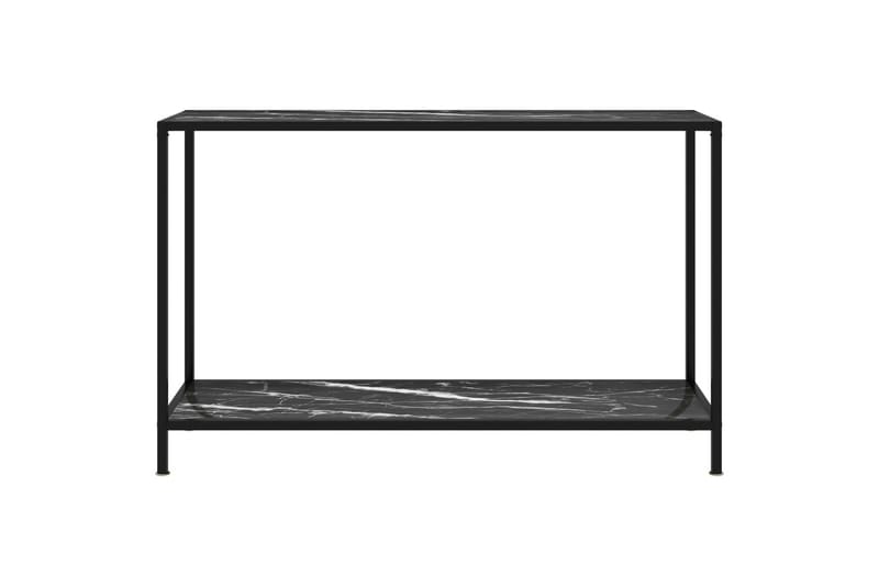 Konsolbord 120x35x75 cm hærdet glas sort - Sort - Møbler - Borde - Aflastningsbord - Konsolbord & sidebord