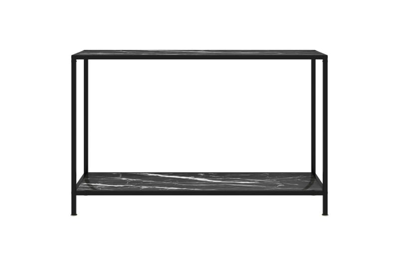 Konsolbord 120x35x75 cm hærdet glas sort - Sort - Entrébord - Konsolbord & sidebord