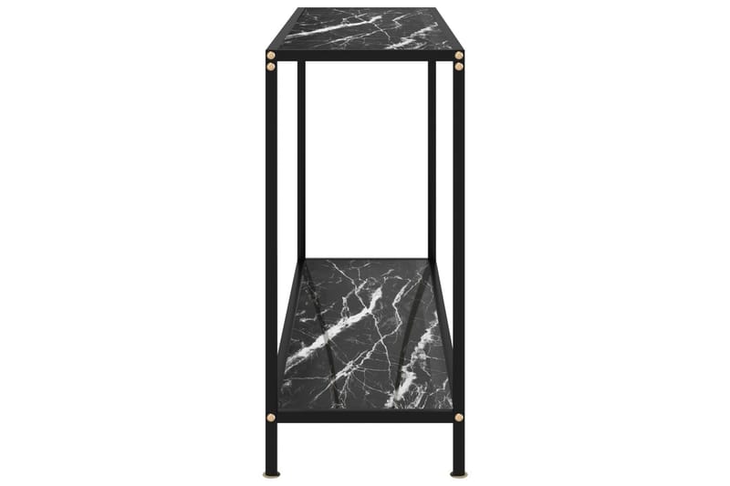 Konsolbord 120x35x75 cm hærdet glas sort - Sort - Møbler - Borde - Aflastningsbord - Konsolbord & sidebord