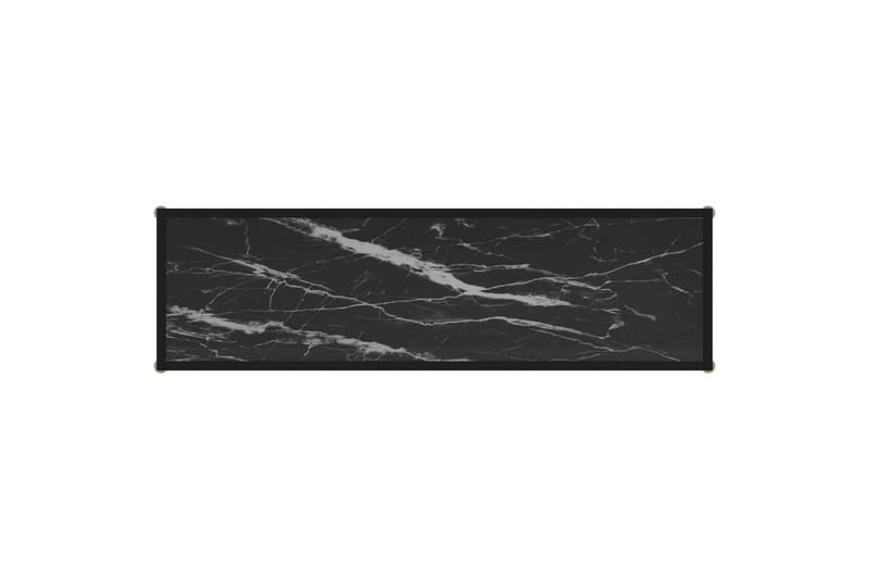 Konsolbord 120x35x75 cm hærdet glas sort - Sort - Møbler - Borde - Aflastningsbord - Konsolbord & sidebord