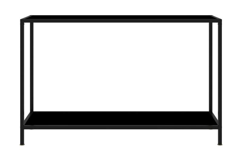Konsolbord 120x35x75 cm hærdet glas sort - Sort - Møbler - Borde - Aflastningsbord - Konsolbord & sidebord