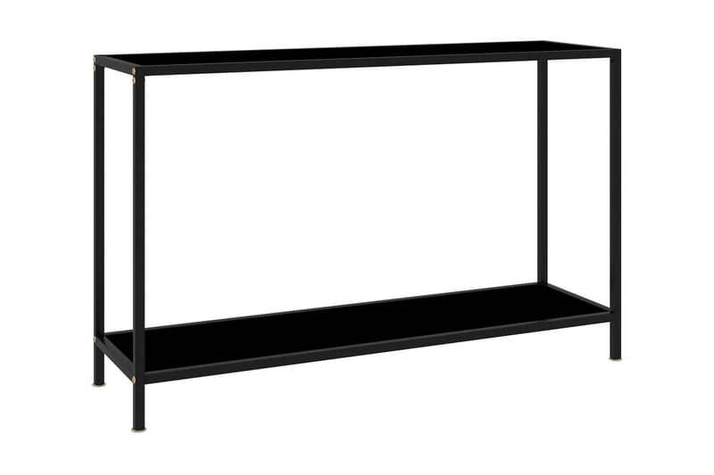 Konsolbord 120x35x75 cm hærdet glas sort - Sort - Møbler - Borde - Aflastningsbord - Konsolbord & sidebord