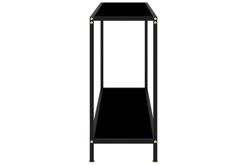 Konsolbord 120x35x75 cm hærdet glas sort - Sort - Møbler - Borde - Aflastningsbord - Konsolbord & sidebord
