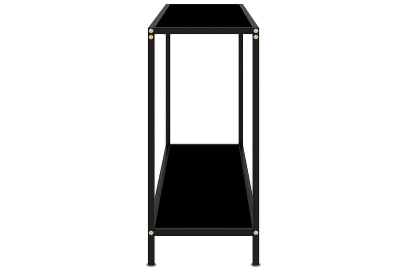 Konsolbord 120x35x75 cm hærdet glas sort - Sort - Entrébord - Konsolbord & sidebord