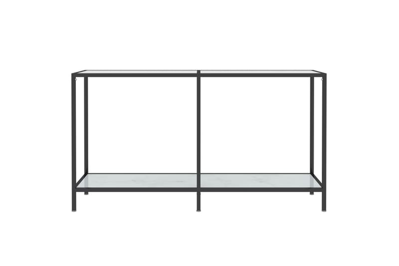 konsolbord 140x35x75,5 cm hærdet glas hvid - Hvid - Entrébord - Konsolbord & sidebord