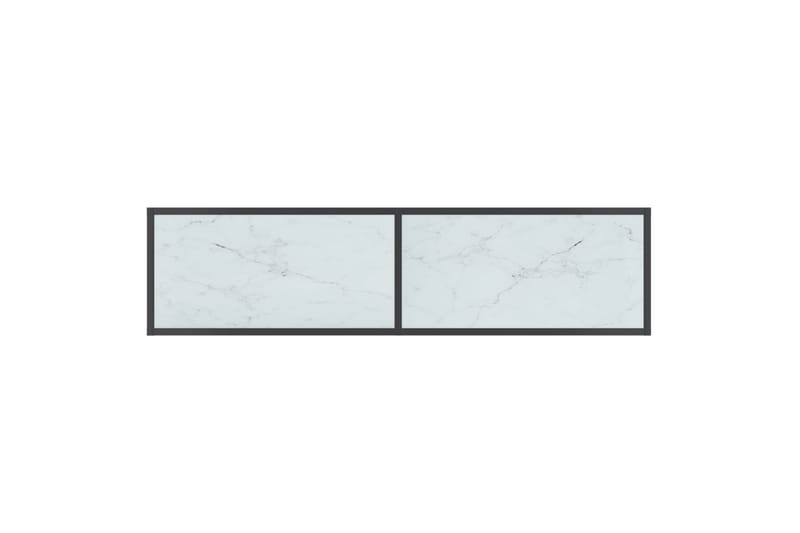 konsolbord 140x35x75,5 cm hærdet glas hvid - Hvid - Entrébord - Konsolbord & sidebord