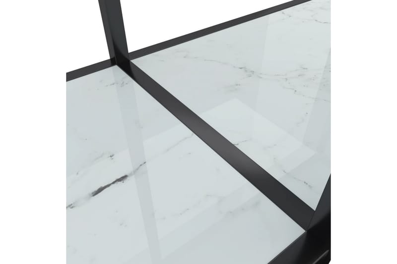 konsolbord 140x35x75,5 cm hærdet glas hvid - Hvid - Møbler - Borde - Aflastningsbord - Konsolbord & sidebord