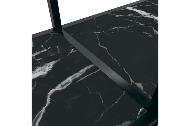 konsolbord 140x35x75,5 cm hærdet glas sort - Sort - Møbler - Borde - Aflastningsbord - Konsolbord & sidebord