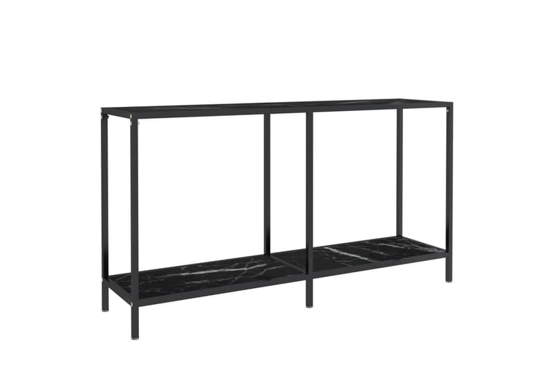konsolbord 140x35x75,5 cm hærdet glas sort - Sort - Møbler - Borde - Aflastningsbord - Konsolbord & sidebord