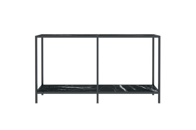 konsolbord 140x35x75,5 cm hærdet glas sort - Sort - Entrébord - Konsolbord & sidebord