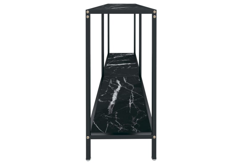 konsolbord 140x35x75,5 cm hærdet glas sort - Sort - Møbler - Borde - Aflastningsbord - Konsolbord & sidebord