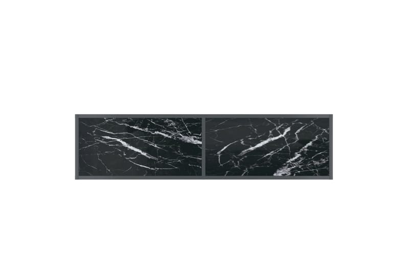 konsolbord 140x35x75,5 cm hærdet glas sort - Sort - Møbler - Borde - Aflastningsbord - Konsolbord & sidebord
